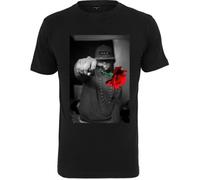 T-shirt homme Mister Tee - PISTOLE ROSE noir - coupe Regular - col arrondi XS