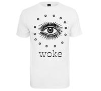 T-shirt homme Mister Tee Woke Tee Blanc M - Manches courtes - 100% coton M