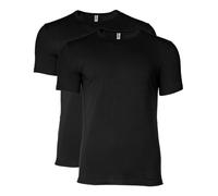 T-Shirt Homme MOSCHINO - uni - Paquet de 2 - Noir - Manches trois-quart - Col arrondi - Coton stretch XXL