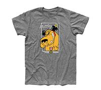 T-shirt homme Muttley 2 Vulture Squadron - T-shirt en coton à manches courtes dessins animés années 70 shirt chien chien - Ligne classique - 100 % coton 185 g/m², Nuances de gris, XL
