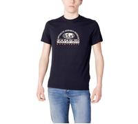 T-shirt Homme NAPAPIJRI Bleu Coton - Manches Courtes - Col Arrondi M