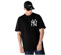 T-shirt Homme New Era Mlb New York Yankees Big Logo Oversized - Noir - NEW ERA - Manches courtes - Col arrondi XS