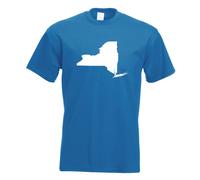 T-Shirt Homme New York État Des États-Unis Funshirt Imprimé Design