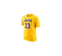 T-shirt Homme NIKE James Lakers Jaune - Coupe Regular - Manches courtes - Col arrondi L