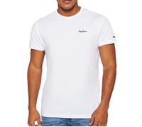 T-shirt Homme Pepe Jeans Original Basic - Blanc - Manches courtes - Coton et élasthanne XXL