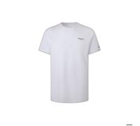 T-Shirt Homme Pepe Jeans - uni - Blanc - Manches courtes - Mélange de coton avec une part de stretch XL