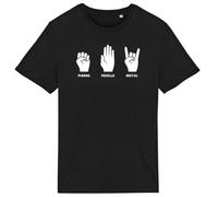 T Shirt Homme Pierre feuille metal - LA FRENCH TOUCH - Coton 100% bio - Confectionné en France XS