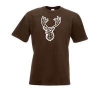 T-Shirt Homme Polygon Hirsch REH Figurine Animal Art Imprimé Design Funshirt