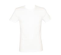 T-shirt homme RAGNO, pull col rond manches mi-longues, molleton pur coton, effet