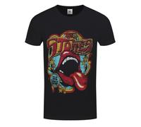 Rockoff Trade The Rolling Stones Retro 70s Vibe T-Shirt, Noir, XXL Homme