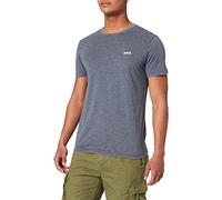 Schott NYC Tshirt Manches Courtes CN T-Shirt, Navy, M Mens