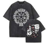 T-Shirt Homme Style Ample Oversize Haut De Sport Anime Hellsing Ultimate Manches Courtes T-Shirt Tendance Style Streetwear Rétro Hommes Et Femmes XS-3XL-Two||l