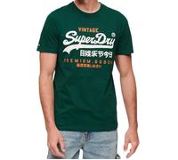 Superdry Classic Vintage Logo Heritage Short Sleeve T-shirt Vert S Homme
