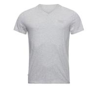 T-shirt homme - SUPERDRY - Vintage Logo EMB Vee Tee - 100% coton biologique - Ajusté - Gris glacier grey marl XL