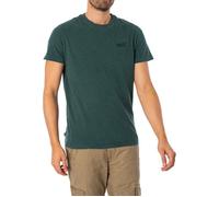 T-shirt Homme - SUPERDRY - Vintage Logo Embroidered - Vert - Manches courtes - Coton biologique L