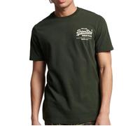 T-shirt Homme - Superdry Vl Narrative - Kaki - Manches courtes - 100% coton XS