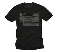 T-Shirt Homme TABLEAU PÉRIODIQUE DES ÉLÉMENTS Noir M L