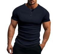t Shirt Homme,Tee Shirt Personnalisable,Pull en à Rayures Verticales élastiques pour, idéal pour Le Sport et Les Loisirs d'été, en provenance d'europe et des États (Navy, M)