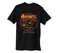 T-Shirt Homme The Doors Live '68 Retro Circle Noir XXL