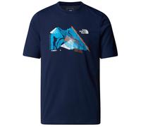 T-shirt homme The North Face M Backpacking Ss Tee-Graphic Taille: XXL / Couleur: bleu foncé