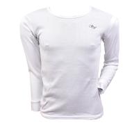 T Shirt Homme Thermo Doublé Polaire Thermo Blanc Col Rond