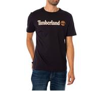 Timberland Homme T-Shirt À Logo Linéaire, Black, XL