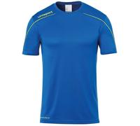 uhlsport Stream 22 Kurzarm Maillot Homme, Bleu Azur/Jaune, XXL