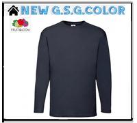 T-Shirt Homme Value Poids Manches Longues 100% Coton