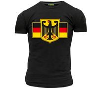 T-Shirt Homme Vintage Drapeau Allemagne - Tee-Shirt rétro Homme Patriotique Design Allemand - Idée Cadeau Allemagne Coupe Classique