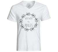 T-Shirt Homme Wesh Les Poules Couronne De Fleurs