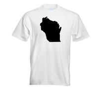 T-Shirt Homme Wisconsin État Des USA Funshirt Imprimé Design