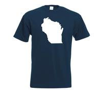 T-Shirt Homme Wisconsin État Des USA Funshirt Imprimé Design