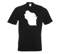T-Shirt Homme Wisconsin État Des USA Funshirt Imprimé Design