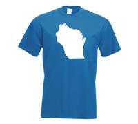 T-Shirt Homme Wisconsin État Des USA Funshirt Imprimé Design