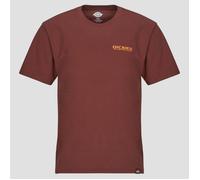 Dickies - Tee-shirt décontracté en coton - Burns Tee SS Andorra pour Homme en Coton - Taille XL - Bordeaux Bordeaux XL