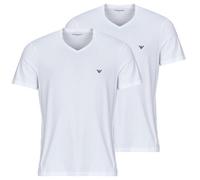 Emporio Armani T-Shirt noir / blanc, Taille XL