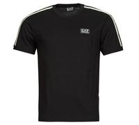 T-shirt hommes Emporio Armani EA7 TRAIN LOGO SERIES M TAPE TEE SS CO - TRAIN LOGO SERIES M TAPE TE Noir EU S