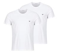 Emporio Armani Lot de 2 t-Shirts à col Rond pour Homme, Blanc/Blanc, L