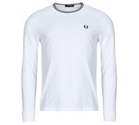 T-shirt hommes Fred Perry LS TWIN TIPPED T-SHIRT Blanc EU S