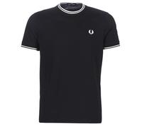 T-shirt hommes Fred Perry TWIN TIPPED T-SHIRT Noir EU XS