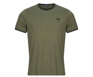T-shirt hommes Fred Perry TWIN TIPPED T-SHIRT Vert EU M