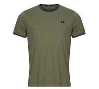 T-shirt hommes Fred Perry TWIN TIPPED T-SHIRT Vert EU XL