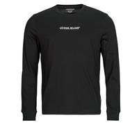 T-shirt hommes Guess GJ LS CN SLIM LOGO EMBRO TEE Noir EU M