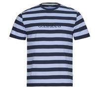 T-shirt hommes Guess SS CN REG STRIPED YD TEE Bleu EU S