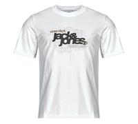 T-shirt hommes Jack & Jones JCOGRID BRANDING Blanc EU XL