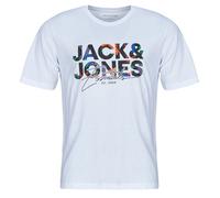 JACK & JONES Tee Jjgeplas T-Shirt SS Crew Neck, Blanc, L Hommes