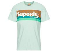 Superdry T-shirt Terrain Logo Stripe Relxed manches courtes Gris M Homme