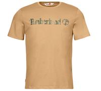 T-shirt hommes Timberland Camo Linear Logo Short Sleeve Tee Beige EU M