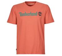 T-shirt hommes Timberland Linear Logo Short Sleeve Tee Marron EU S