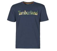 T-shirt hommes Timberland SS KENNEBEC RIVER SEASONAL PATTERN LINEAR LOGO TEE Bleu EU XL